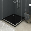 Den Kvadratna ABS tuš kad črna 80x80 cm