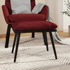 vidaXL vidaXL Stolček za noge vinsko rdeč 45x29,5x35 cm blago in umetno usnje, (20983569)