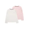 TOMMY HILFIGER Majica roza/bela