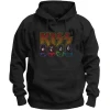 Kiss Unisex Pullover Hoodie Logo, Faces & Icons M