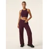 Sinsay - Široke pantalone sa dodatkom viskoze, soft touch Active - mahagoni