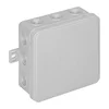 Škatla n/t CLICK, IP54, 12 puš, 100x100x41mm, siva