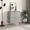 Komoda sivog hrasta sonome 60x35x70 cm od konstruiranog drva