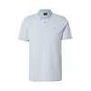 BOSS Majica Peoxford svetlo modra / bela
