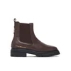 Tommy Hilfiger Gležnjarji Chelsea Th Emboss Grain Leather Chelsea FW0FW09559 Rjava