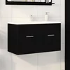 Ormarić za umivaonik Zidne Crni hrast 38,5 x 100 x 46 cm