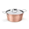 Kozica z marmorno površino in pokrovom iz nerjavnega jekla Hammered Copper 26cm 55630