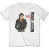 Michael Jackson Unisex majica Bad White M