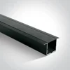 ALU PROFIL+DIFFUZOR CRNI