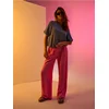 Sinsay - Viskozne široke pantalone - roze