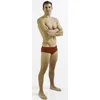 Mens swimsuit finis aquashort solid red 34