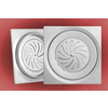 Podna rešetka 150x150/ fi 130mm inox zaptivna ( 11738 )