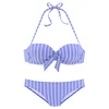 VIVANCE Bikini svetlo modra/bela