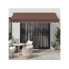 Tenda na ručno uvlačenje smeđa 350 x 250 cm