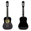 ECO TOYS Velika drvena gitara za decu, Crna