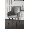 HANAH HOME Stolica Nova Grey Black