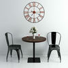 Zidni sat metalni 58 cm crveni