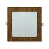 Ugradno stropno svetlo SQUARE LED/12W/230V 4200K 16,8x16,8 cm braon