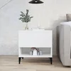 Vidaxl vidaXL Stranska mizica, bela, 50x46x50 cm, material na osnovi lesa