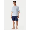 Tommy Hilfiger Pižama UM0UM03649 Modra Regular Fit