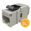 Solarix keystone c5e STP za RJ45 črne klešče SXKJ-5E-STP-BK-NA - zbirni paket 24 kos