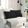 Jastučići za sofu 2 pcs Crna 60 x 40 cm tkanina