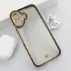 Maska Luxury Crystal Clear za iPhone 16 crna