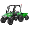 Veliki traktor s prikolicom 4×4 – zeleni