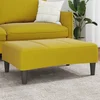 Vidaxl Stolček za noge rumen 77x55x31 cm žamet