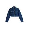 Tommy Jeans Prehodna jakna moder denim