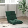 vidaXL Tlorisni stol Temno zelena 50 x 61 x 57 cm Žamet