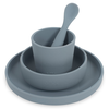 JOLLEIN Kinderserviesset Siliconen 4-delig - Storm Grey (51067256)