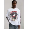 Ed Hardy Majica 1971 Tattoo Eagle krvavo rdeča / črna / bela