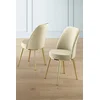 Hanah Home Set stolica Pefa, 45x91x42 cm, 6 komada, Zlatno-krem boje