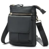 INF Moška usnjena torba za čez ramo Black, (22104826)