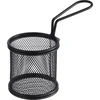 APS Snackholder servirna košarica za cvrtnik, črna/mat, premer: 80 mm