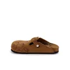 Goby Cokle Women Calceo Brown Clogs CALN201 with flowers rjava