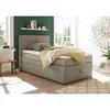 MID.YOU POSTELJA BOXSPRING 120 cm x 200 cm , tekstil peščene barve