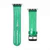 Transparent Apple Watch Sport Silicone Strap 38/40/41mm svetlo zeleni