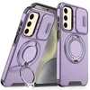 Maska za mobilni telefon Samsung Galaxy S24 CAMSHIELD RING STAND, Ljubičasta