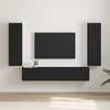 TV zidni ormar 2 pcs Crna 30 x 31 x 100 cm Konstruirano drvo