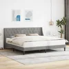 Krevetna konstrukcija Svijetlo siva 180 x 200 cm Baršun