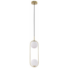 Cordel Ceiling Lamp 2X28W G9 Brass
