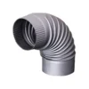 Dimno koleno fi 120mm farbano sivo Žemini