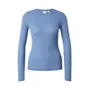 GAP Majica ESSENTIAL POINTELLE golobje modra