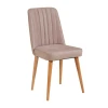 Hanah Home Trpezarijska stolica Vina Sandalye 47x89x46cm Bež