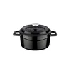 Mini-saucepan, cast iron, 12cm/0.53L, Trendy, black - LAVA