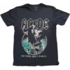 AC/DC For Those About To Rock Yellow Outlines Majica s kratkimi rokavi Black M