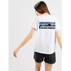 Ženska majica Patagonia P-6 Logo Responsibili-Tee, bela (M)