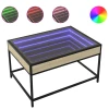 Stolić s beskonačnim LED svjetlima boja hrasta 70 x 50 x 41 cm